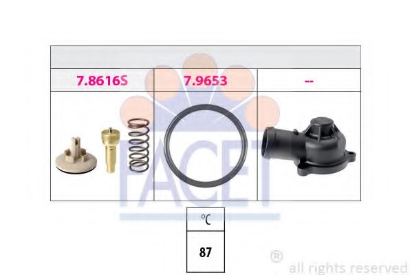 FACET 7.8617K Thermostat, coolant